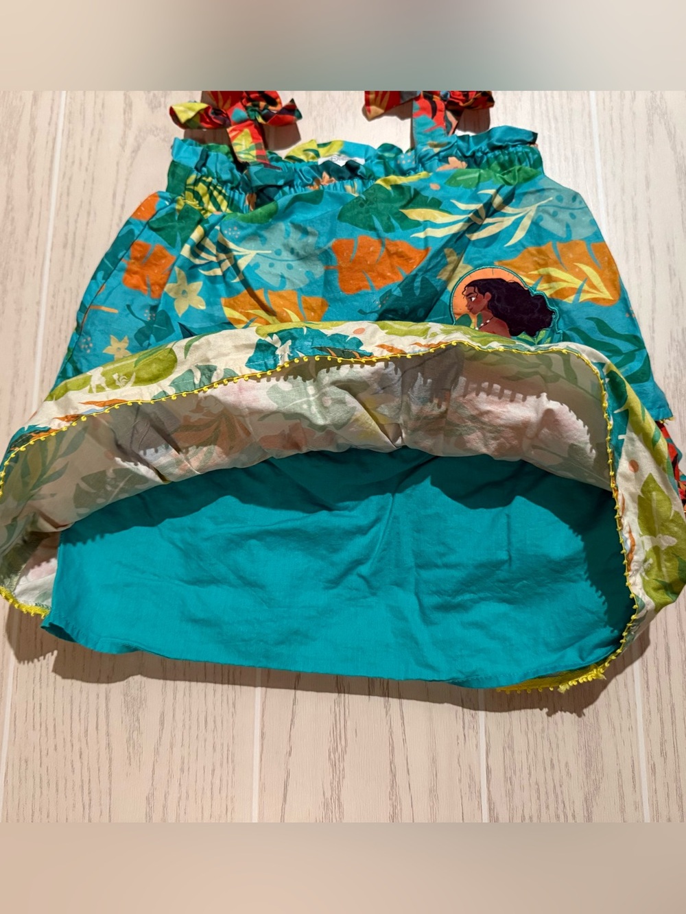 Disney Parks Moana Girls 3T Tropical Tiered Sundress - Picture 4 of 11